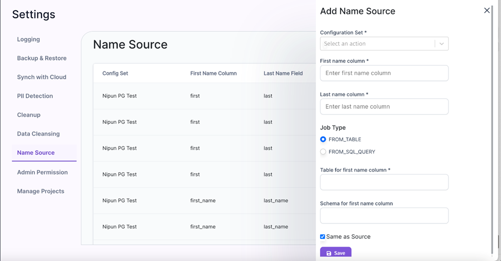 SQL Query Screen